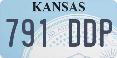 KS license plate 791DDP
