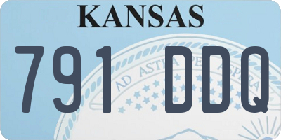 KS license plate 791DDQ