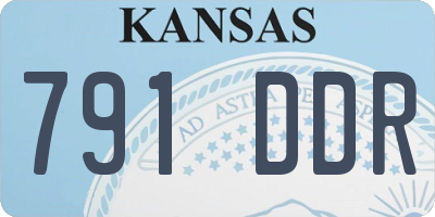 KS license plate 791DDR