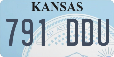 KS license plate 791DDU