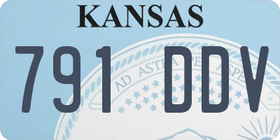 KS license plate 791DDV