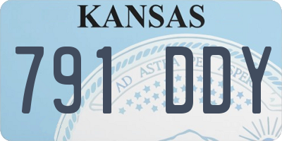KS license plate 791DDY