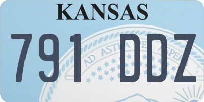 KS license plate 791DDZ