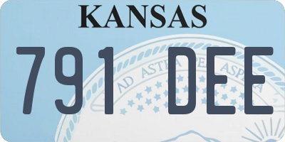 KS license plate 791DEE
