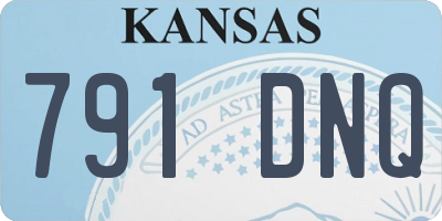 KS license plate 791DNQ
