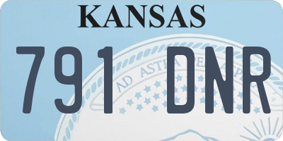 KS license plate 791DNR