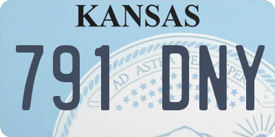 KS license plate 791DNY