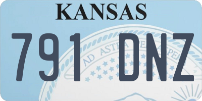 KS license plate 791DNZ