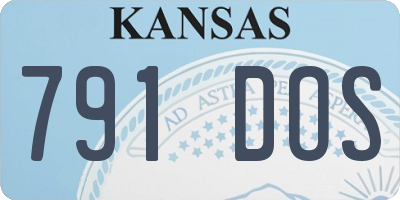 KS license plate 791DOS