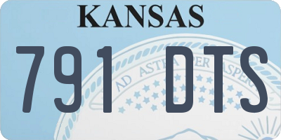 KS license plate 791DTS