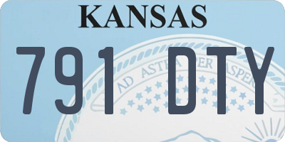 KS license plate 791DTY