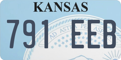 KS license plate 791EEB