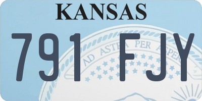 KS license plate 791FJY
