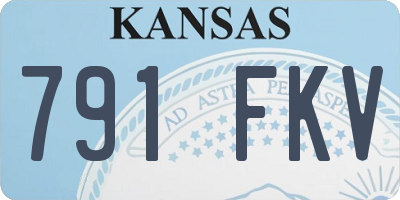 KS license plate 791FKV