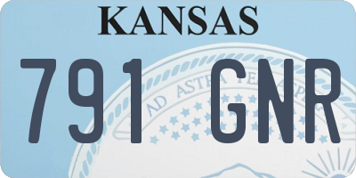 KS license plate 791GNR