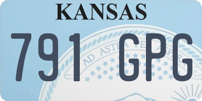 KS license plate 791GPG