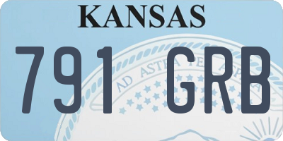 KS license plate 791GRB