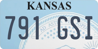 KS license plate 791GSI