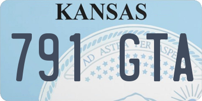 KS license plate 791GTA