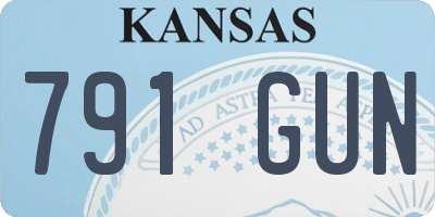 KS license plate 791GUN