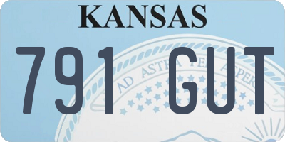 KS license plate 791GUT
