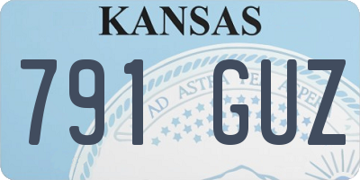 KS license plate 791GUZ