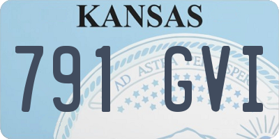 KS license plate 791GVI