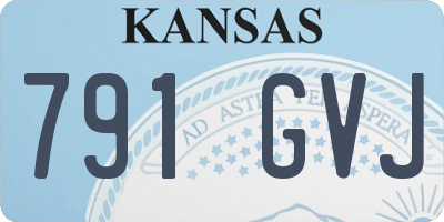KS license plate 791GVJ