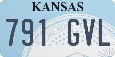 KS license plate 791GVL