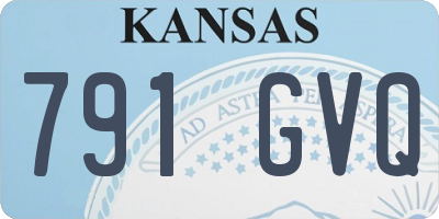 KS license plate 791GVQ