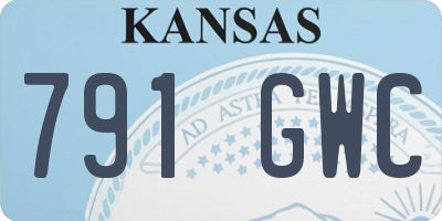 KS license plate 791GWC