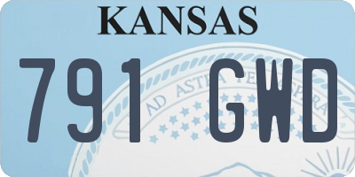 KS license plate 791GWD