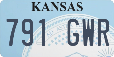 KS license plate 791GWR