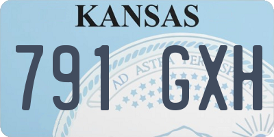 KS license plate 791GXH