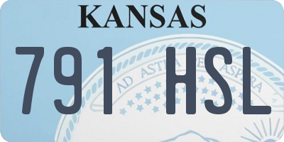 KS license plate 791HSL