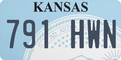 KS license plate 791HWN