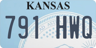 KS license plate 791HWQ