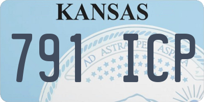 KS license plate 791ICP