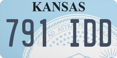 KS license plate 791IDD