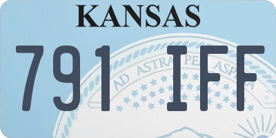 KS license plate 791IFF