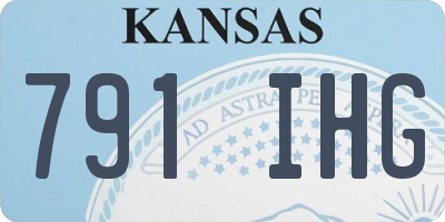 KS license plate 791IHG
