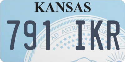 KS license plate 791IKR
