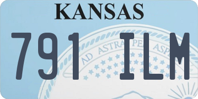 KS license plate 791ILM