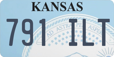 KS license plate 791ILT
