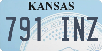 KS license plate 791INZ