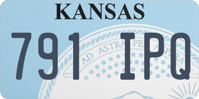 KS license plate 791IPQ