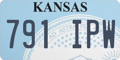 KS license plate 791IPW