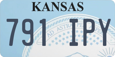 KS license plate 791IPY