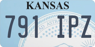 KS license plate 791IPZ