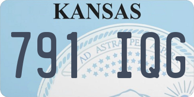 KS license plate 791IQG